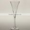 Wholesale clear glass vase/big martini shaped vase/flower vase