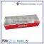 Stainless steel 6pcs condiment tray with acrylic transparent cover
