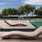 Resin wicker rattan sunbed furniture - poly rattan sun lounger