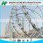 HOT DIPPED GALVANIZED CONCERITINA RAZOR WIRE WITH FIRM CLIPS