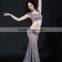 Wuchieal Spring and Summer Lace Belly Dance Costume Top and Skirt for Performance or Practice
