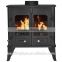 Contemporary Cast Iron Wood Stove with back bolier