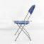 White/blue Fan back cheap plastic folding chairs for wedding