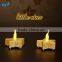 Battery operated glitter star led tealight candles ,Flickering Amber Tealights Candles