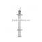 Fence tube, 42,4x2,0mm, H:958mm, M8 one-sided, for glass clamp, stair, AISI 304 satin