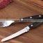 forged color wood handle steak knife and fork