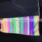 Rainbow reflective Elastic Polyester Backing textile/ fabric