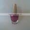 14ml empty nail polish glass bottle cap with brush, custom made polish bottles