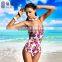 Balneaire New Arrival Girls Sexy Digital Print One Piece Swimsuit