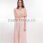 100% weave sexy skin pink ladies western long dress sexy