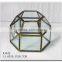 Copper Colored Handmade Modern Vase Table Centerpiece Geometric Glass Vase / Handmade hanging geometric large blown glass vases