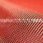 Red twill Carbon Fiber / Kevlar fabric cloth for Wallet 195gm2 carbon cloth and kevlar
