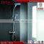 bathroom rain shower set, big round/square plastic shower head, chrome plating surface brass shower set
