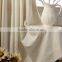 French pleated Embroidery woven curtain fabric for house readymade drape
