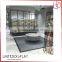 Foshan wooden clothing store furniture metal steel modem table furniture design