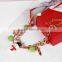 Top selling amazon Christmas jewelry epoxy with alloy gold chain 2016 snowman pendant necklace