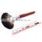 High quality Sable hair luxury red wood handle large Fan brush disposable refillable face sweeper brush