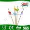 custom colorful heart shape bamboo skewer