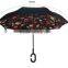 Double Layer Sun C Handle Inverted Umbrella
