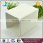 White embossed square ceramic decorative trash can for home