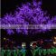 Best sell can be customized cherry tree,waterproof Purple Outdoor led tree lights