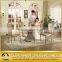 mirror silver round rotating dining table for hotel