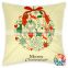 High Quality Hemp Christmas deer Santa Pillow cushion cover 45 cm x 45 cm