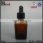 wholesale 15ml 30ml empty perfume essential oil amber square glass dropper bottle plastic children proof cap cosmetic packaging