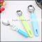 2015 hot sell food grade plastic kitchen stailess steel fork spoon,food grade plastic fork spoon