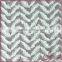 Feather white lace fabric in all over embroidery design 3d tassel fringe lace
