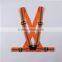 high visibility reflective jogging vest running elastic vest elastic waist belt safety belt