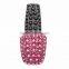 China Custom Stickers Factory Laptop Adhesive Rhinestone Stickers Pink Nail Polish Acrylic Sticker