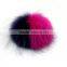 Myfur Fahion Hot Pink Raccoon Fur Pom Poms for Hat and Bag