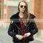 Customize embroidered logo women winter coat longsleeve faux fur suede coat jacket