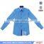 latest cut away collar contrast color dark blue dobby long sleeve shirt