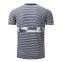 180G 100% cotton mens stripe t shirts in good quality/fashion clothing new design tee-shirts buyer in usa