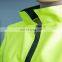 Custom oxford fabric fluorescent yellow reflective sleeveless jacket