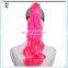 Womens Sexy 26 Inch Wavy Hot Pink Hair Piece Ponytail Wig HPC-1402