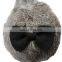 High Quality Cute Gray Color Real Rex Rabbit Fur Earmuff With Bow