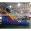 Mini inflatable blue water slide for kids,children slide,ueed swimming pool slide