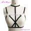 Wholesale Fashion Women Black Elastic Harness Sexy Bralette Bra
