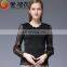 2017 Summer Autumn Hottest clothes Lace designs black korean lace blouse