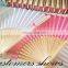 Handmade Elegant Folding Silk Hand Fan with Rhineston Ribbon Bow Decoration Wedding Favors Gifts