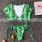 Short Sleeve Bikini Set 2019 Separate Female Swimsuit Brazilian Thong Sexy Biquinis Crop Top Swimwear Bathing Suit