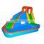 Outdoor Large Mini Water Slide Giants Inflatable Bouncer Combo Floating Water City Swimming Pool Kid Slide with Swimming Pool