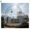 Factory cheap 0.8mm pvc tar inflatable hotel, outdoor transparent igloo bubble room for camping