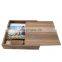 Walnut Wood Photo Album Box Gift USB Wooden Package Box Size 18*17*5.5cm