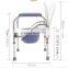 China Hot Sale Hospital adjust  Folding Commode Chair /Potty Chair Adult