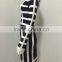 2015 New Luury Black and White Women Long Sleeve bodycon party dresss sey Knee-length Bandage Dress wholesale drop ship