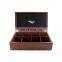 Custom logo wooden tea storage box
